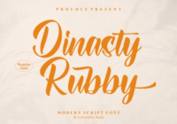 Dinasty Rubby Font - Featured Image