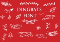 Dingbats Floral Font - Featured Image