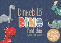 Dinkebilo Dino Font - Featured Image