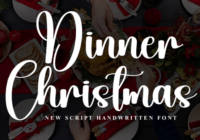 Dinner Christmas Font - Featured Image