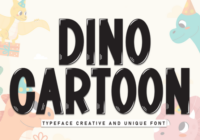 Dino Cartoon Font - Featured Image