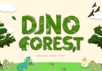 Dino Forest Font - Featured Image