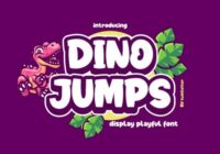 Dino Jumps Font - Featured Image