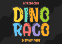 Dino Raco Font - Featured Image