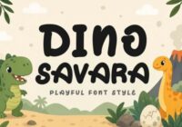 Dino Savara Font - Featured Image