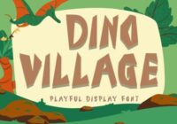 Dino Village Font - Featured Image