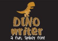 Dino Writer Font - Featured Image