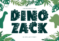 Dino Zack Font - Featured Image