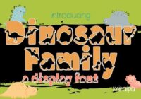 Dinosaur Family Font - Featured Image