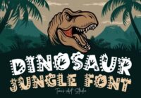 Dinosaur Jungle Font - Featured Image