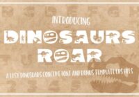 Dinosaurus Roar Font - Featured Image
