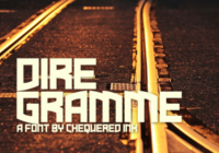 Dire Gramme Font - Featured Image