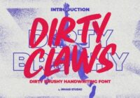 Dirty Claws Font - Featured Image