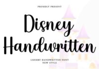 Disney Handwritten Font - Featured Image