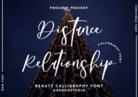 Distance Relationship Font - Featured Image