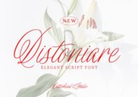 Distoniare Script Font - Featured Image