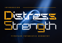Distress Strength Font - Featured Image