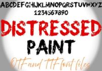 Distressed Paint Font - Featured Image
