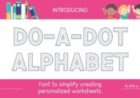 Do-a-dot Alphabet Font - Featured Image
