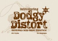 Dodgy Distort Font - Featured Image