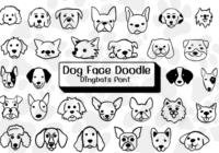 Dog Face Doodle Font - Featured Image