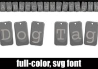 Dog Tag Font - Featured Image