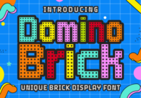 Domino Brick Font - Featured Image