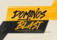 Dominos Blast Font - Featured Image