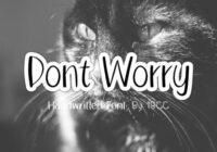 Dont Worry Font - Featured Image