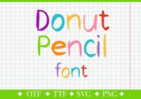 Donut Pencil Font - Featured Image