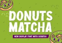Donuts Matcha Font - Featured Image
