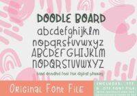 Doodle Board Font - Featured Image