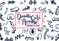 Doodle Cute Arrow Font - Featured Image