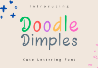 Doodle Dimples Font - Featured Image