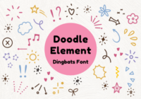 Doodle Element Font - Featured Image