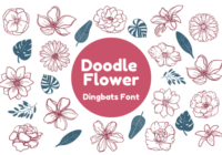 Doodle Flower Font - Featured Image