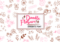 Doodle Flowers Font - Featured Image