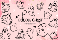 Doodle Ghost Font - Featured Image