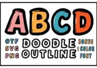Doodle Outline Font - Featured Image