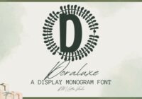 Doraluxe Monogram Font - Featured Image
