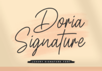 Doria Signature Font - Featured Image