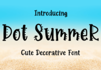 Dot Summer Font - Featured Image