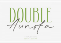 Double Aunofa Font - Featured Image