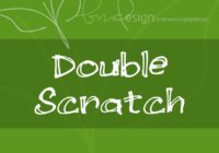 Double Scratch Font - Featured Image