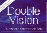Double Vision Font - Featured Image