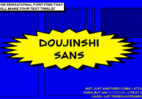 Doujinshi Sans - Hollow Font - Featured Image
