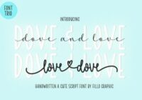 Dove and Love Font - Featured Image