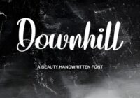 Downhill Font - Featured Image