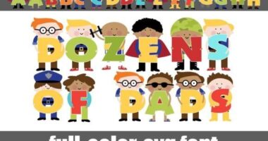 Dozens of Dads Font - Featured Image