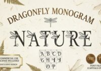 Dragonfly Monogram Font - Featured Image